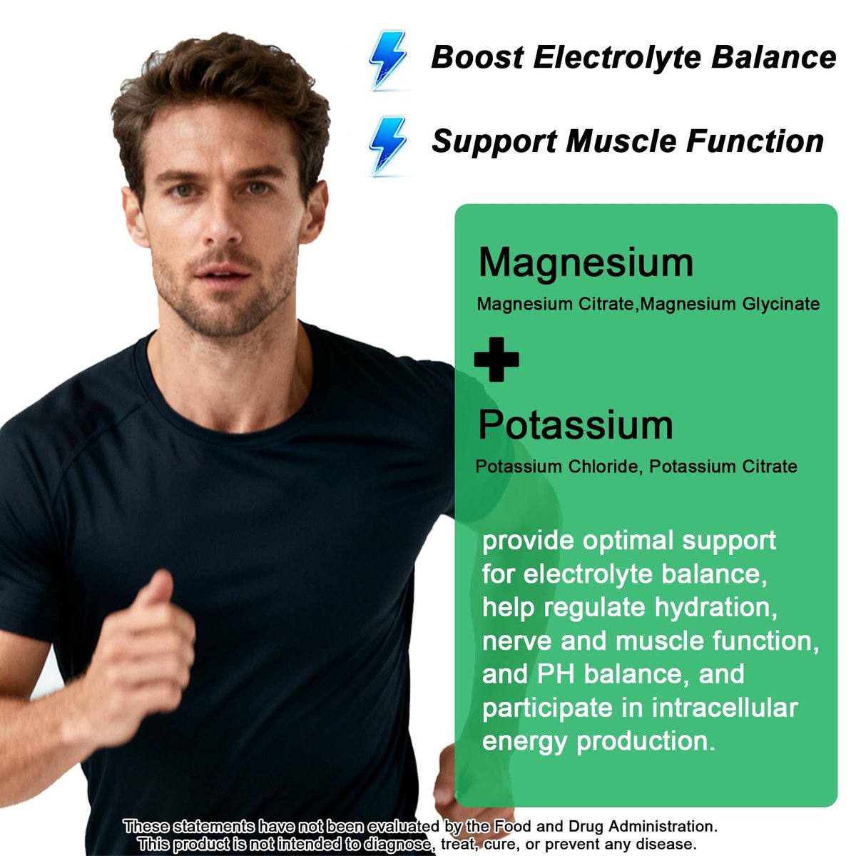 Potassium Magnesium Supplement Liquid, Electrolyte Potassium & Calm Magnesium Complex Drops Plus Zinc, Vitamin D3 & B6 for Cramp Relief, Bone, Energy & Immune Health, Faster Absorption Than Gummies - görsel 7