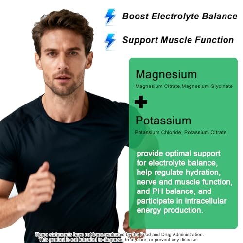 Potassium Magnesium Supplement Liquid, Electrolyte Potassium & Calm Magnesium Complex Drops Plus Zinc, Vitamin D3 & B6 for Cramp Relief, Bone, Energy & Immune Health, Faster Absorption Than Gummies - görsel 8