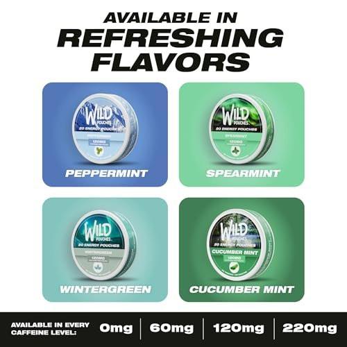 Wild 120mg Caffeine Pouches Nicotine Free Wintergeen - 20 x Energy Pouches - Caffeine Pouch - görsel 16