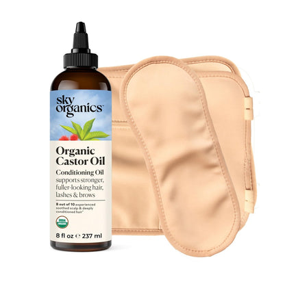 Sky Organics 8 oz Castor Oil with Wraps | – Size: 8 Fl Oz Kit (Pack of 1) – Image 6
