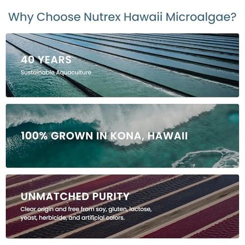 Nutrex Hawaii Pure Hawaiian Spirulina Powder - Vegan Superfood, Farm Grown, Non-GMO, Immune Support & Cellular Energy, 90 Day Supply, 9.53 Oz - görsel 2