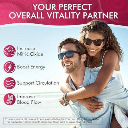 Webuff Beet Root Gummies - Nitric Oxide Booster with Organic Beet, Pomegranate & Grape Seed, Vitamin B12 - Energy, Circulation & Heart Health Support, Vegan, Non-GMO, 60 Count (Pack of 1)