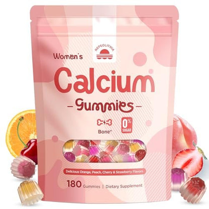 Calcium Gummies for Women – 1500mg Calcium – Delicious Mixed Fruit Flavors: Enjoy a tasty, chewable supplement – Image 14