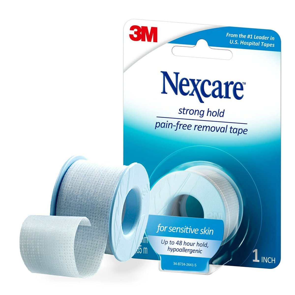 Nexcare Sensitive Skin Low Trauma Tape, 4 Count – Gentle Adhesive Medical Tape for Fragile or Delicate Skin, Hypoallergenic & Latex-Free, Ideal for Post-Surgery Care, Pediatric Use, Frequent Changes - görsel 3