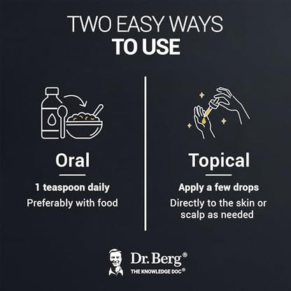 Dr. Berg Black Seed Oil Organic Cold Pressed – Pure Nigella Sativa Black Cumin Oil – USDA Organic, Halal, Vegan – for Hair, Skin, Immune Support – Unrefined Liquid – 4 oz Glass Bottle