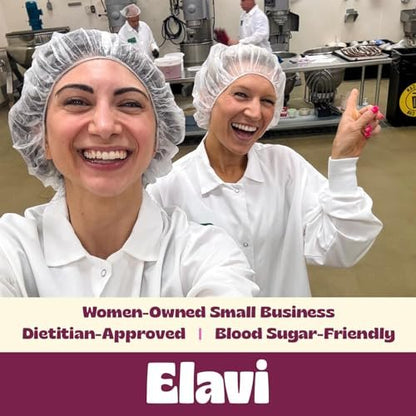 Elavi Birthday Cake Blondie Protein Brownie, 10g Protein, 10g Fiber, Non-Dairy, Vegan & Gluten Free, Delicious Guilt-Free Snack | No Artificial Flavors, No Added Sugar, No Sugar Alcohols, Dye Free Sprinkles, Kid Friendly (8 pack)