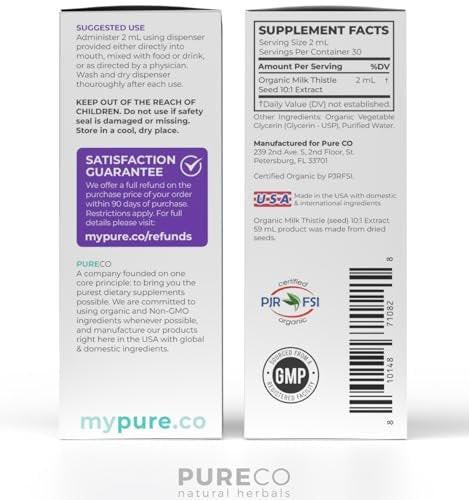 USDA Organic Milk Thistle Extract - High Potency 10:1 Silymarin Milk Thistle Liquid Liver Cleanse Detox & Repair Supplement - Vegan Non-GMO & Alcohol-Free Liver Support Supplement (30 Servings) - görsel 12