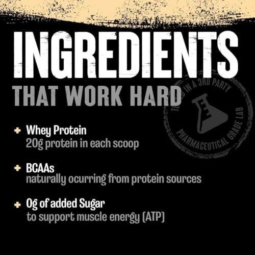 Animal 100% Whey Protein Powder Samples & 25oz BPA Free Shaker Bottle – Real Instant Iced Coffee Whey + 20g of Protein, 120mg of Caffeine Meal Replacement with BCAA – Cold Brew Latte, 3 Single Packets - görsel 10