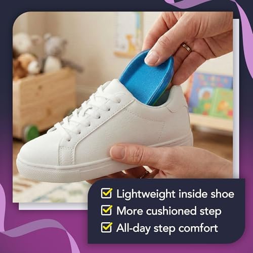 Ballotte Heel Cups for Kids, Shock Absorbing Gel Heel Inserts for Severs Disease & Plantar Fasciitis, Soft TPE Pads for Sports & Daily Wear, Fits Shoe Size 3-9, Pack of 4 - görsel 1