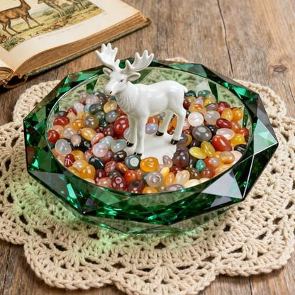 Rahato Polished Crystals and Healing Stones, 120 Pcs, 0.5" Rocks for Tumbling, Healing, Reiki, Meditation, Crafting, Home Decor, Multicolor