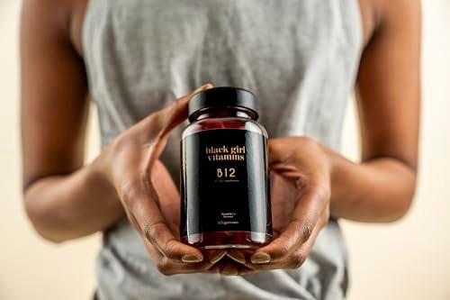Black Girl Vitamins - Vitamin B12 Gummies, for Energy, Metabolism & Nervous System Support, 1000 mcg Cyanocobalamin B12 per Serving, Halal & Gluten-Free - 60ct - görsel 4