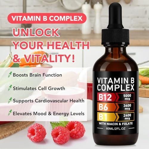 VOGSIG Vitamin B Complex, Organic B Complex Vitamins for Women, Vitamin B Complex Liquid, Vitamin B12 Methylcobalamin,b6,B1,B9 for Metabolic Health Support, Vegan, Non-GMO, Gluten Free (1) - görsel 6