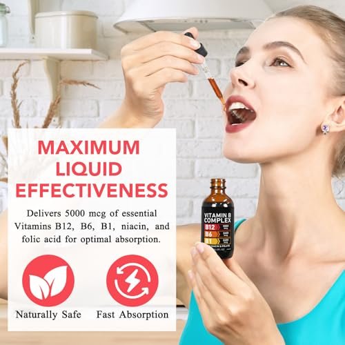 VOGSIG Vitamin B Complex, Organic B Complex Vitamins for Women, Vitamin B Complex Liquid, Vitamin B12 Methylcobalamin,b6,B1,B9 for Metabolic Health Support, Vegan, Non-GMO, Gluten Free (1) - görsel 8
