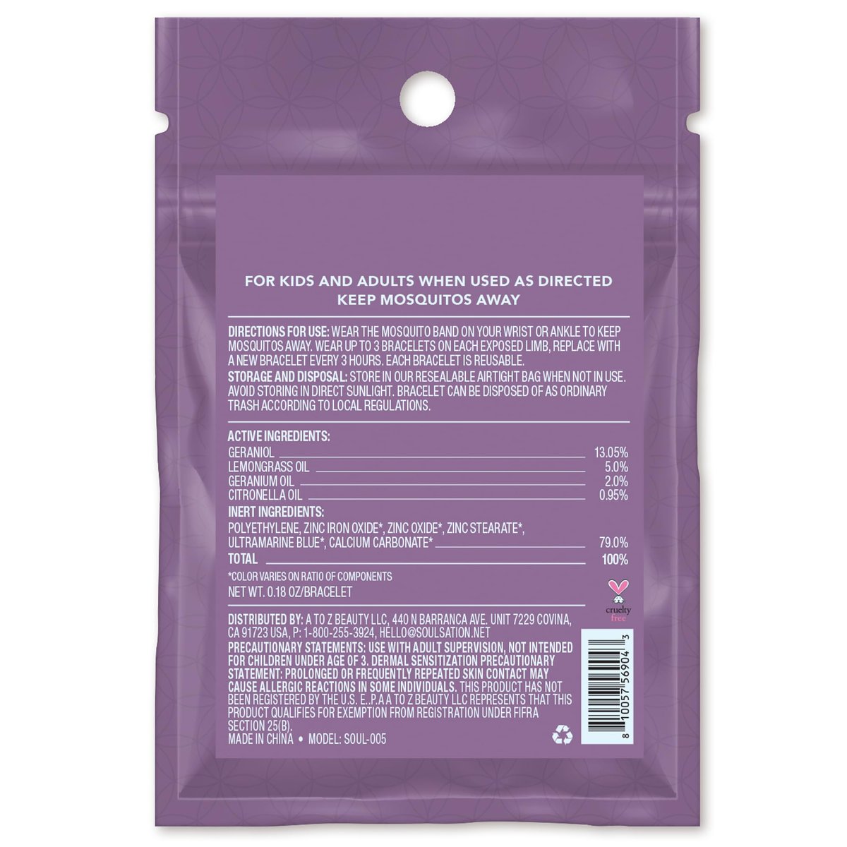 SoulSation 30 Pack Mosquito Repellent Bracelets, DEET-Free for Kids & Adults, Individually Wrapped Bands - görsel 14