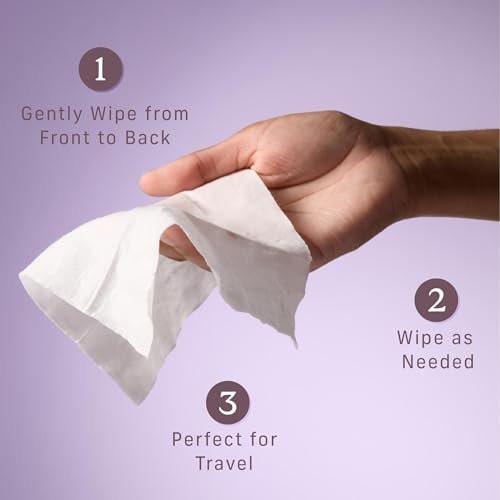 Niches & Nooks pH Balanced Aloe Vera Feminine Flushable Wipes for Women with Sensitive Skin – Fresh Fig – Odor Neutralizing – Daily Intimate Flushable Feminine Hygiene Wipes – Clean + Vegan – 45 Ct. - görsel 7