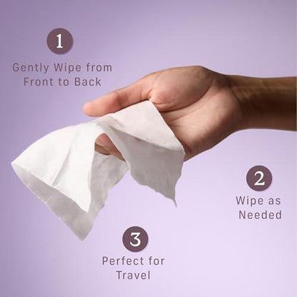 Niches & Nooks pH Balanced Aloe Vera Feminine Flushable Wipes for Women with Sensitive Skin – Fresh Fig – Odor Neutralizing – Daily Intimate Flushable Feminine Hygiene Wipes – Clean + Vegan – 45 Ct.