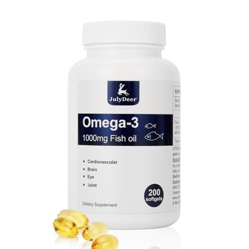 Fish Oil Omega 3 Concentrate Supplement 1000 mg, Rich in EPA and DHA, Supports Heart, Joint, Brain, and Eye Health, Promotes Overall Well-Being, Strengthens The Immune System, Non-GMO | 200 softgels - görsel 16
