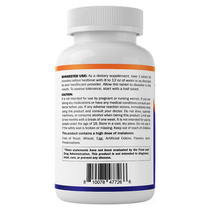 Vitamatic Fast Dissolve Melatonin Complex 40 mg – Natural Berry Flavor – 180 Tablets | Made with Beet Root, Chamomile & Ashwagandha Extract | Non-GMO, Made in USA