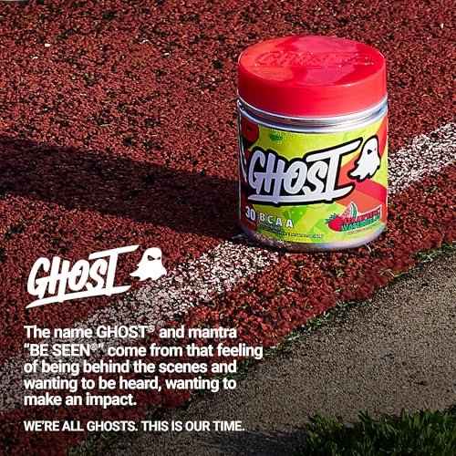 GHOST BCAA Powder Amino Acids Supplement, Strawberry Watermelon - 30 Servings - Sugar-Free Intra, Post & Pre Workout Amino Powder & Recovery Drink, 7G BCAA - görsel 7