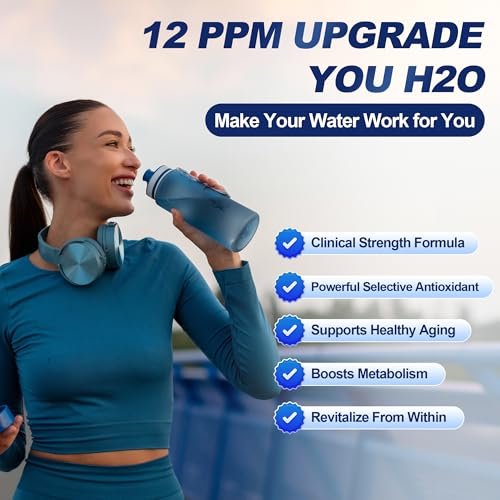 Crobirware Molecular Hydrogen Tablets (12 PPM) - 120 Count High Potency Hydrogen Tablets for Drinking Water with Magnesium - Fast Dissolving H2 Tablet for Energy, Focus & Anti-Aging - görsel 12