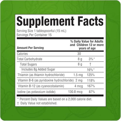Rabano Yodado Ionized Radish Dietary Liquid Supplement with Iodine, Vitamin B1, B6 & B12, Wellness & Digestive Support, Helps Maintain Natural Energy & Nutrient Balance, 8 Fl Oz, Pack of 3