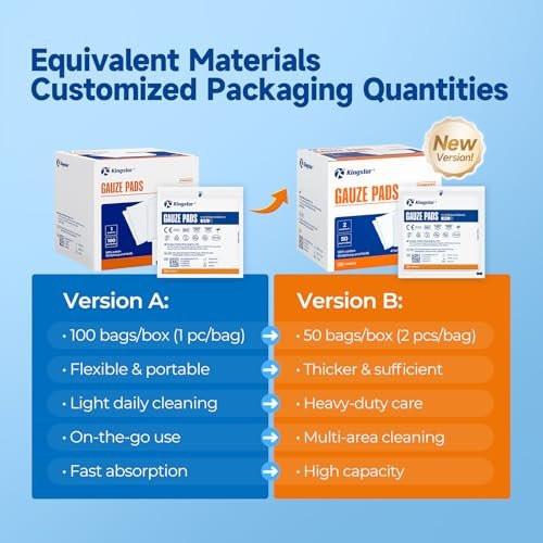 100Pcs Sterile Gauze Pads 4x4 Inch 12-Ply, 100% Cotton Highly Absorbent Gauze Sponges for Wound Care, Hospital-Grade Sterile Gauze First Aid & Surgical Dressing - görsel 10