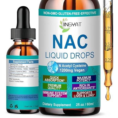 NAC Supplement N-Acetyl Cysteine | High Absorption NAC 1200mg Liquid Drops for Respiratory, Liver & Kidney Detox, Immune Support & Antioxidants | Vegan | Non-GMO | Gluten Free | Fast-Acting Formula - görsel 6