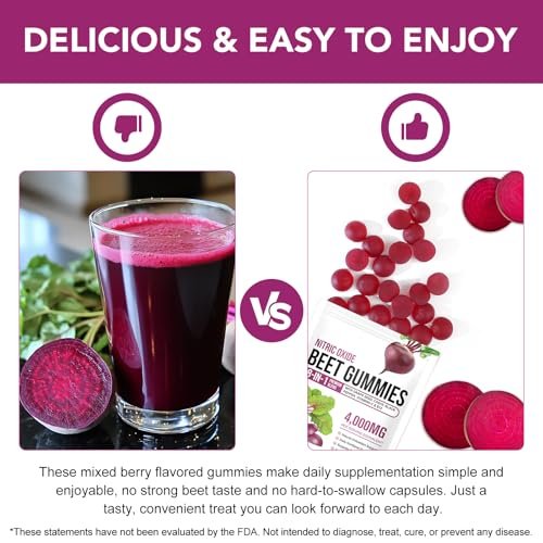 ECHTEYUN Super Beetroot Gummies, 8 in 1 Beet – 8-in-1 Advanced Formula: Beyond beetroot, this blend includes – Image 13