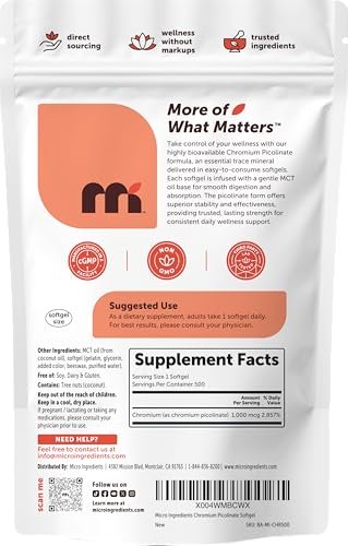 Micro Ingredients Biotin 10,000 mcg with Hyaluronic Acid 25 mg Per Serving | Made with Coconut Oil | 365 Softgels | 1 Per Day | One Year Supply | Non-GMO & Gluten Free - görsel 12