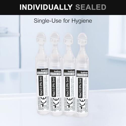 Healthcare Zoo Saline Solution, 0.9% Sodium Chloride, 30 Single-Use 5ml Tubes - görsel 6