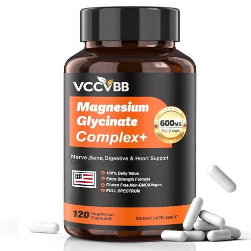 Magnesium Complex for Women & Men 600mg, 12-in-1 High Absorption Magnesium Glycinate, Citrate, Malate & Taurate | Relieve Cramps, Stress, Sleep | Heart, Bone & Nerve Health | 120 Vegan Capsules - görsel 2