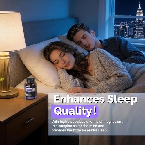 Magnesium Complex, Magnesium Glycinate, Elemental Magnesium Supplement with Oxide, Taurate, Citrate, Orotate & Aspartate, Supports Muscle Relaxation, Heart Health, Sleep & Energy | Vegan (700mg) - görsel 6