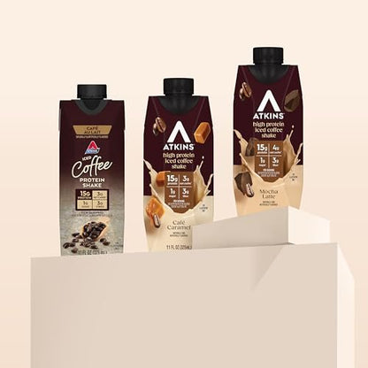 Atkins Coffee Lovers Protein Shake Variety – GLP-1 Friendly: Designed to complement GLP-1 agonist therapies (like – Image 3