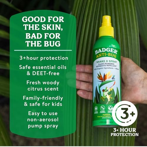 Badger Bug Spray, 3-Hour DEET-Free Mosquito – Natural & Vegan: Made with 100% natural ingredients, no animal – Image 5