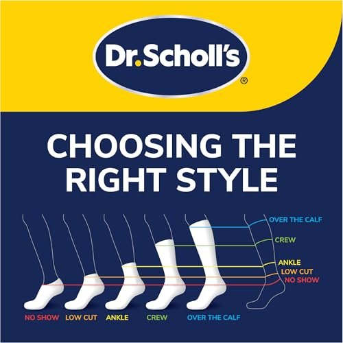 Dr. Scholl's Women's Diabetes & Circulator Non-Binding Moisture Management Socks, Low Cut, Black, 8-12 (4 & 12 Pair Packs) - görsel 3
