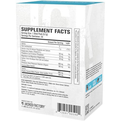 Jacked Factory Hydrasurge Electrolytes Powder Packets - Sugar Free & Naturally Sweetened Hydration Packets - Keto & Vegan Friendly, Easily Dissolves - 30 Stick Packs, Lemonade