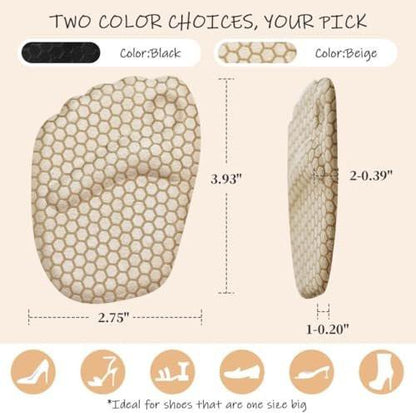 Zaiwoo Ball of Foot Cushions for Women (2 Pairs Foot Pads), High Heel Inserts, Metatarsal Pads Women, Pain Relief and Comfort, Anti Slip, Invisible