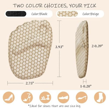 Zaiwoo Ball of Foot Cushions for Women (2 Pairs Foot Pads), High Heel Inserts, Metatarsal Pads Women, Pain Relief and Comfort, Anti Slip, Invisible