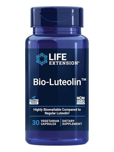 Life Extension Bio-Luteolin - Cellular Health & Healthy Aging Supplement - Bioavailable Luteolin with Fenugreek Fiber - Gluten Free, Non-GMO, Vegetarian - 30 Capsules