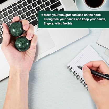 Learay 2Pcs Baoding Balls, Baoding Balls for – Color: Green – Image 7