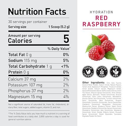 Kaged Hydration Electrolytes Powder | Red – Electrolyte-Rich Formula: Contains a balanced ratio of sodium, – Image 1