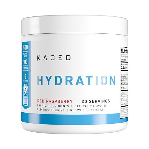 Kaged Hydration Electrolytes Powder | Red – Low Carb & Keto-Friendly: Only 2g of carbs per serving, making it – Image 2