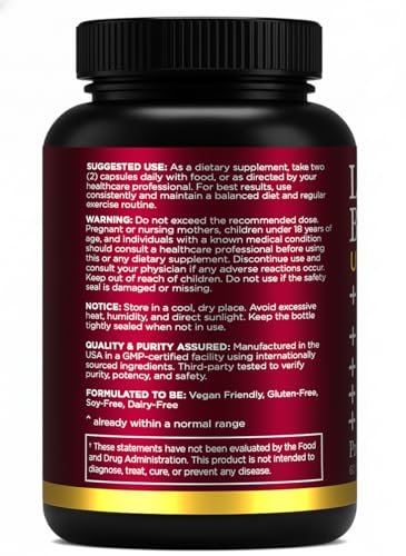 Premium Select Nutrition Liposomal Berberine HCL Capsules Supplement for Men and Women - 60 Capsules, 30 Servings - Third Party Tested, Made in USA