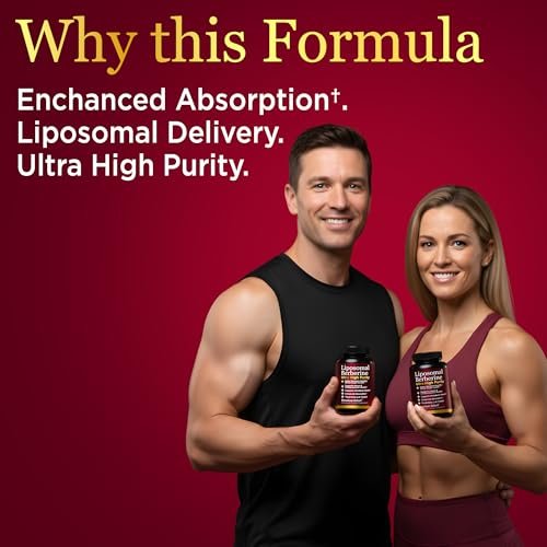 Premium Select Nutrition Liposomal Berberine HCL Capsules Supplement for Men and Women - 60 Capsules, 30 Servings - Third Party Tested, Made in USA - görsel 6