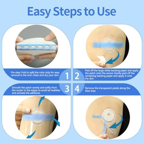 funpatch 100Pack Freestyle Sensor Covers for Libre 3 Plus, Waterproof Libre 3 Plus Sensor Covers CGM Tape Transparent Full Cover Patch Hypoallergenic Latex-Free Long Stay for 15 Days - görsel 12