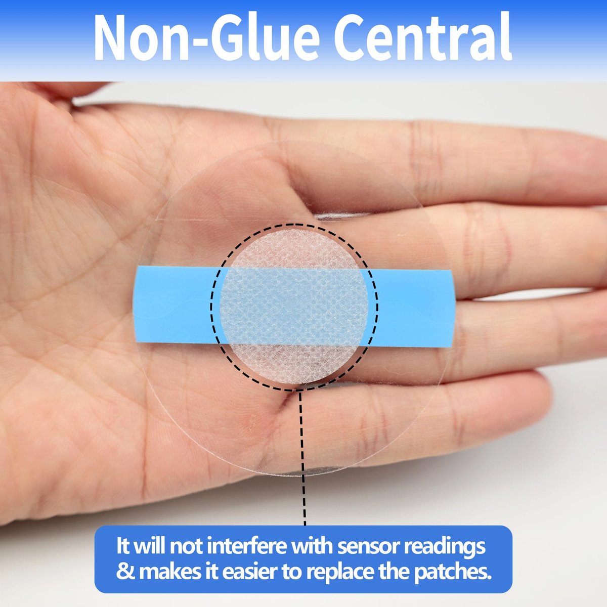 funpatch 100Pack Freestyle Sensor Covers for Libre 3 Plus, Waterproof Libre 3 Plus Sensor Covers CGM Tape Transparent Full Cover Patch Hypoallergenic Latex-Free Long Stay for 15 Days - görsel 7
