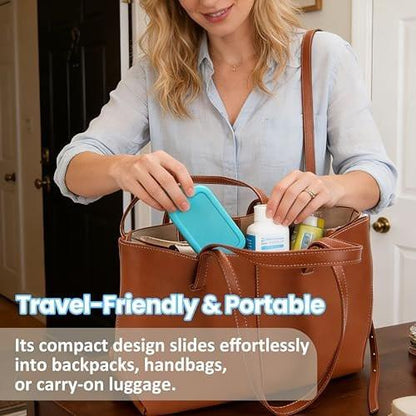 3ml and 5ml/10ml Vial Holder Peptide Storage Case - Fridge & Travel Cooler for Diabetic Care, Detachable Soft Insert, Triple-Layer Protection, Easy to Clean (2 Pack, Vials Not Included)