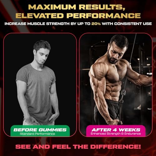 Creatine Monohydrate Gummies for Men & – Vitamin B12 & B6: Essential for converting food into energy, reducing – Image 10