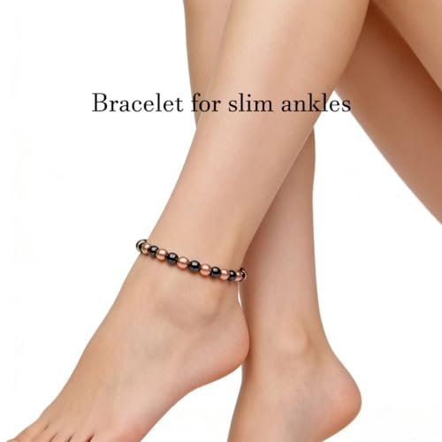 Woman Copper Bracelets Hematite Magnet Bracelet for Woman Man, Womens Copper Bracelets for Pain Relief, Valentine's Day Anniversary Gift Health Gift for Family Pulsera Magnetica Hombre For Mom, 2 Pack - görsel 14
