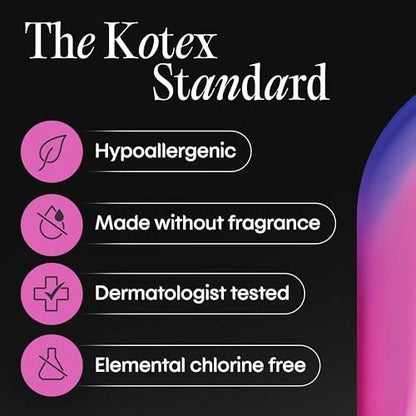 Kotex Daily Wrapped Liners, Light Absorbency, Thin, 240 Count (2 Packs of 120)